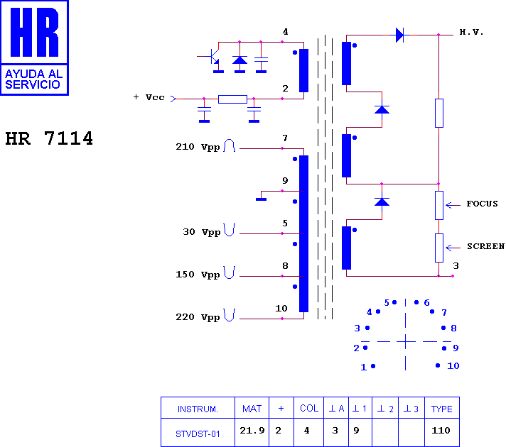 Schematic diagram for HR 7114