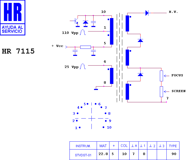 Schematic diagram for HR 7115