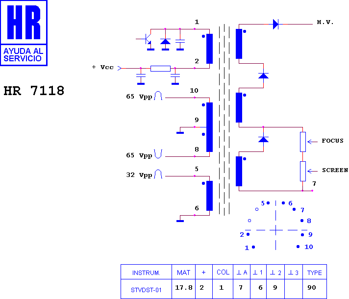 Schematic diagram for HR 7118