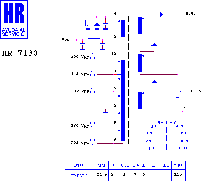 Schematic diagram for HR 7130