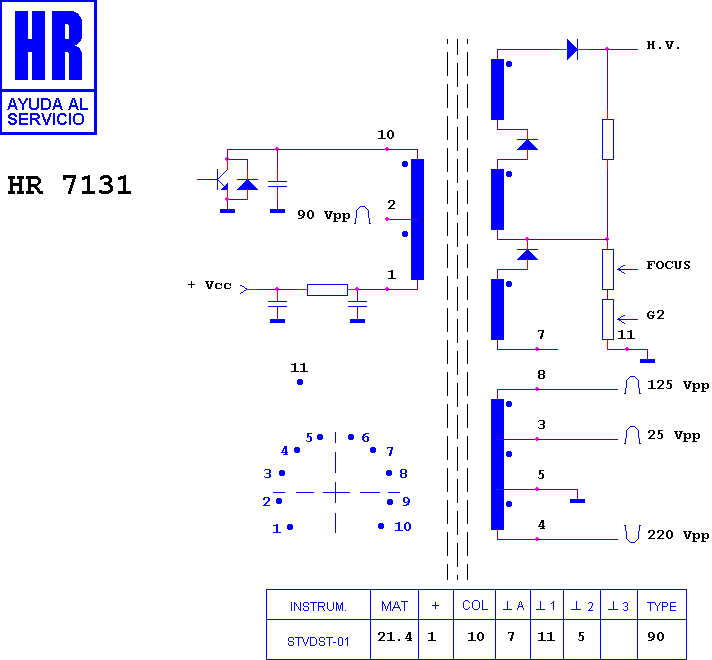 Schematic diagram for HR 7131