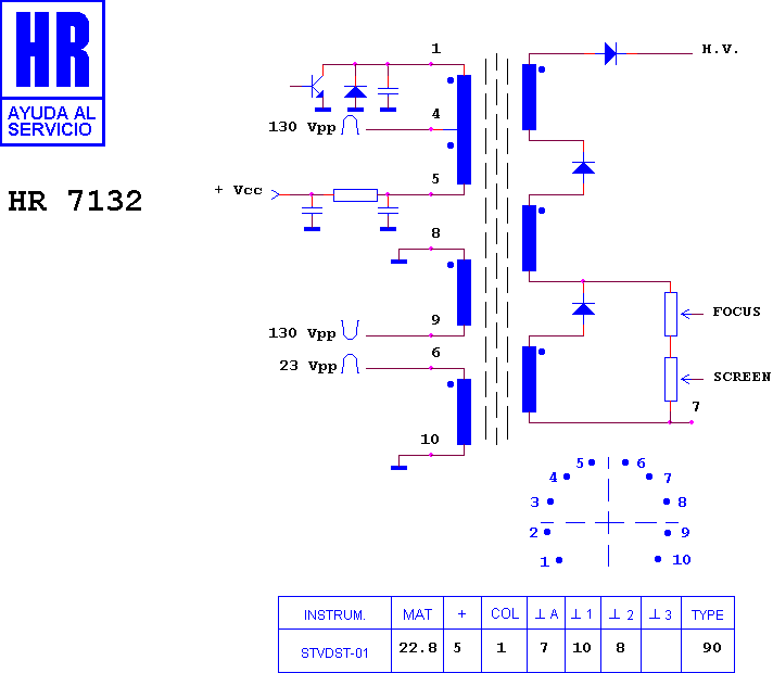 Schematic diagram for HR 7132