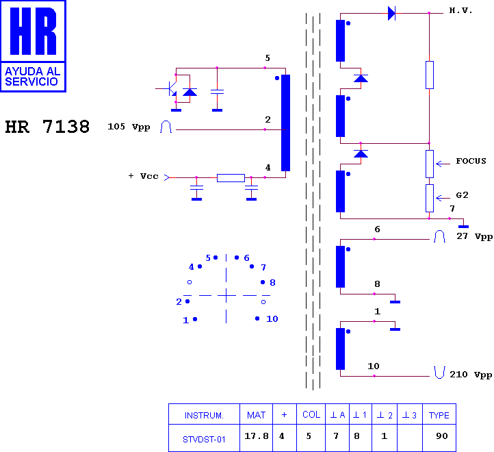 Schematic diagram for HR 7138