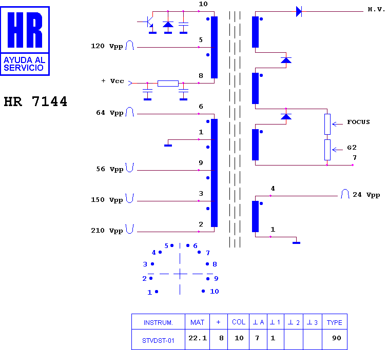 Schematic diagram for HR 7144