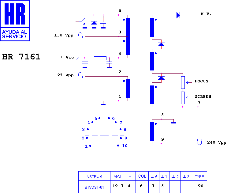 Schematic diagram for HR 7161