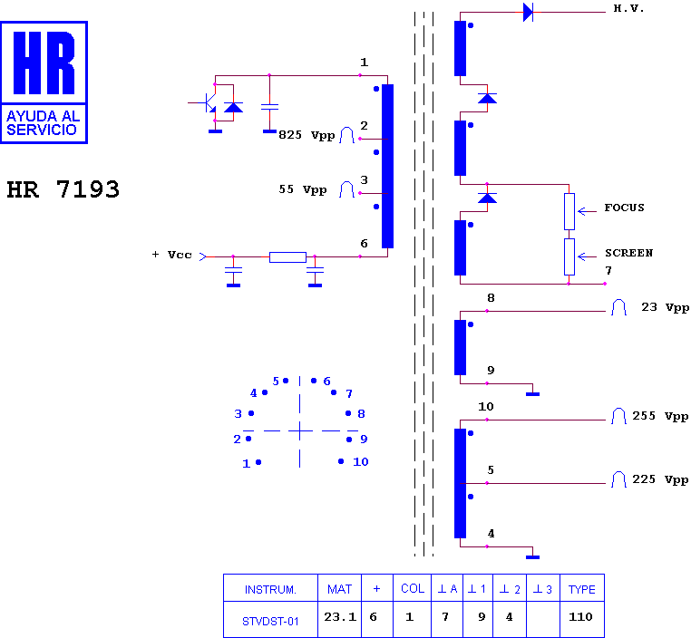 Schematic diagram for HR 7193