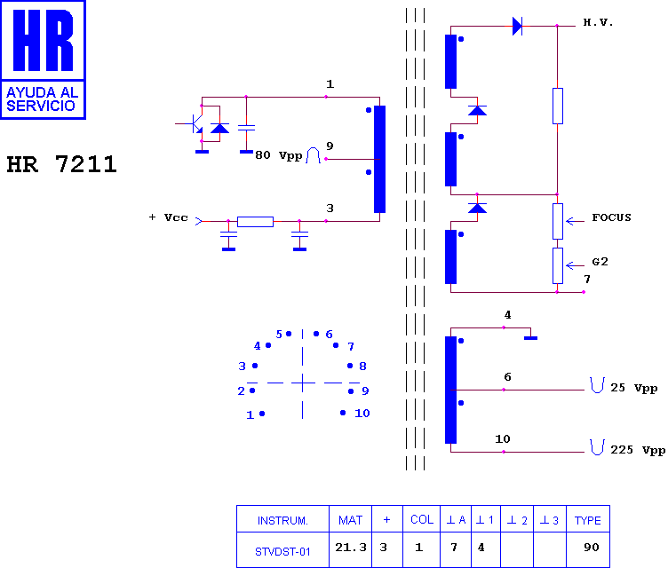 Schematic diagram for HR 7211