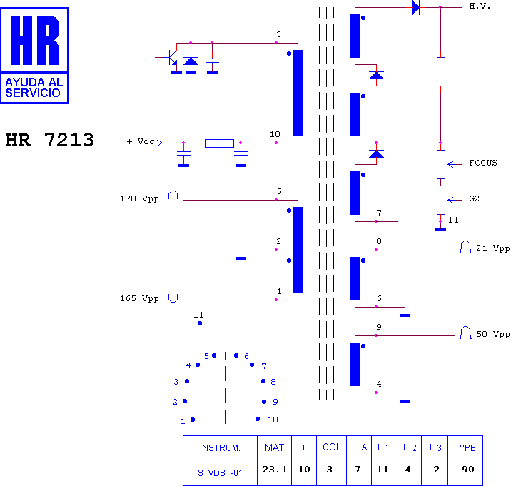 Schematic diagram for HR 7213