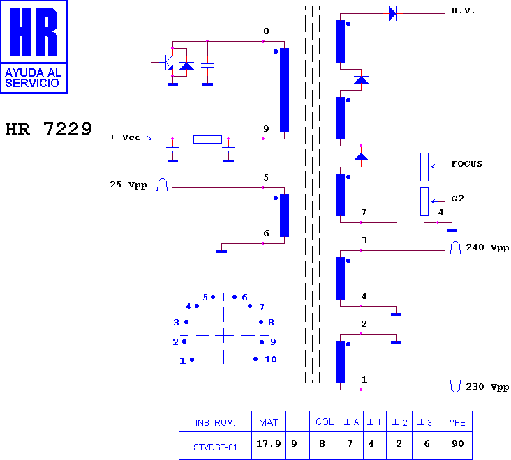 Schematic diagram for HR 7229