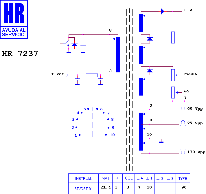 Schematic diagram for HR 7237