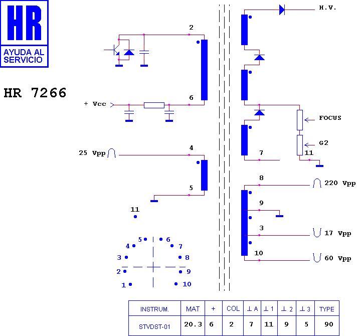 Schematic diagram for HR 7266