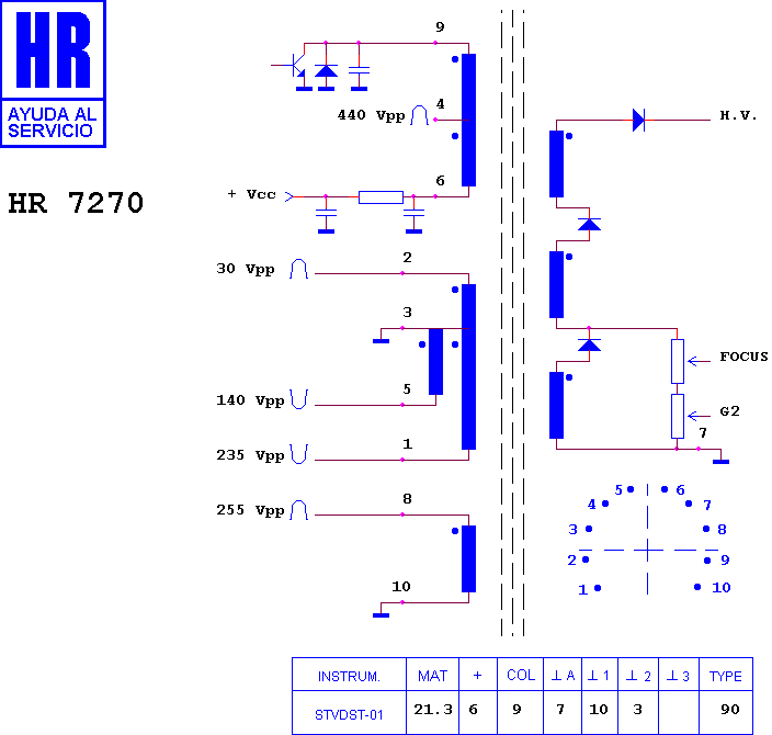 Schematic diagram for HR 7270