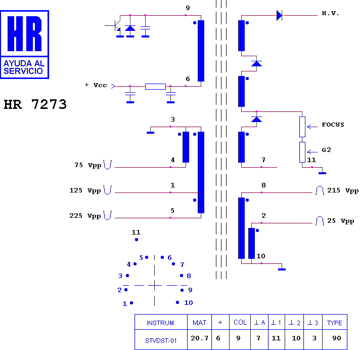 Schematic diagram for HR 7273
