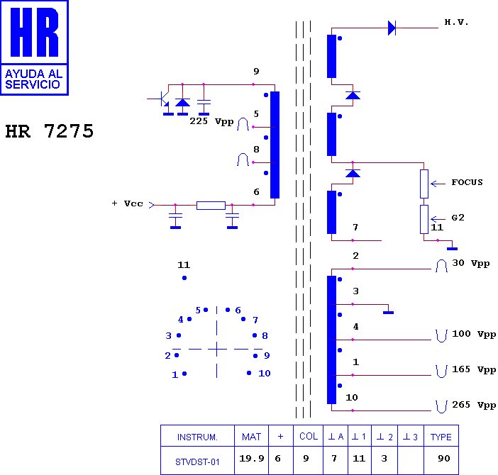 Schematic diagram for HR 7275