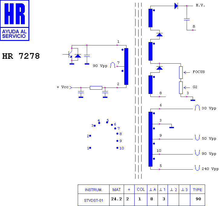 Schematic diagram for HR 7278