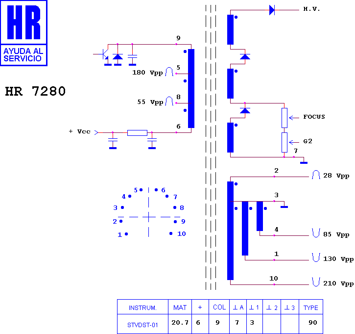 Schematic diagram for HR 7280