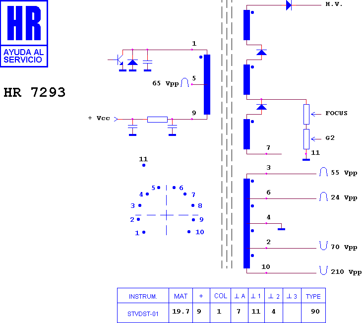 Schematic diagram for HR 7293
