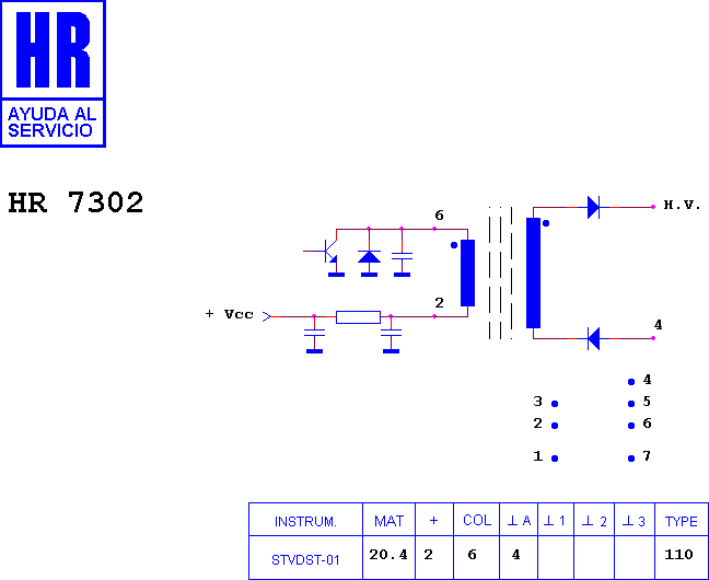 Schematic diagram for HR 7302