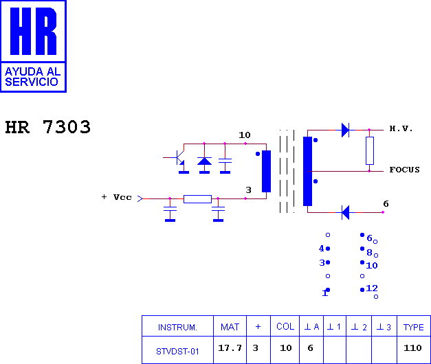 Schematic diagram for HR 7303