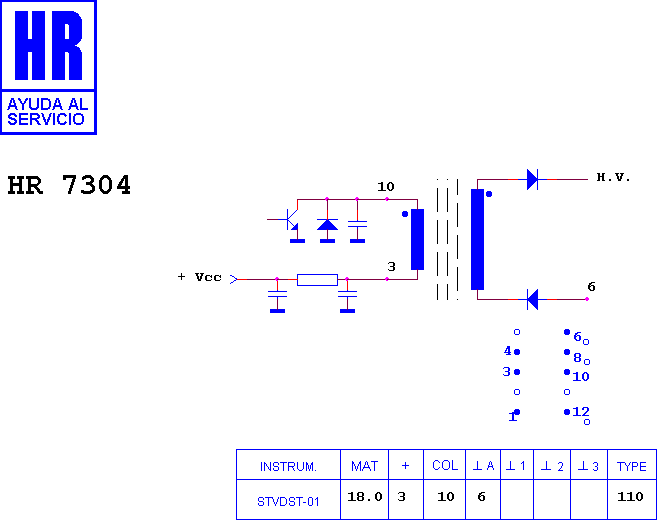Schematic diagram for HR 7304