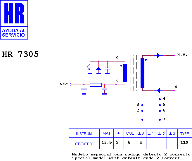 Schematic diagram for HR 7305