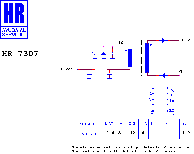 Schematic diagram for HR 7307