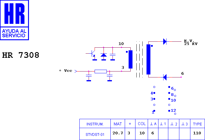Schematic diagram for HR 7308