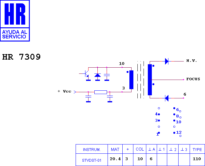 Schematic diagram for HR 7309
