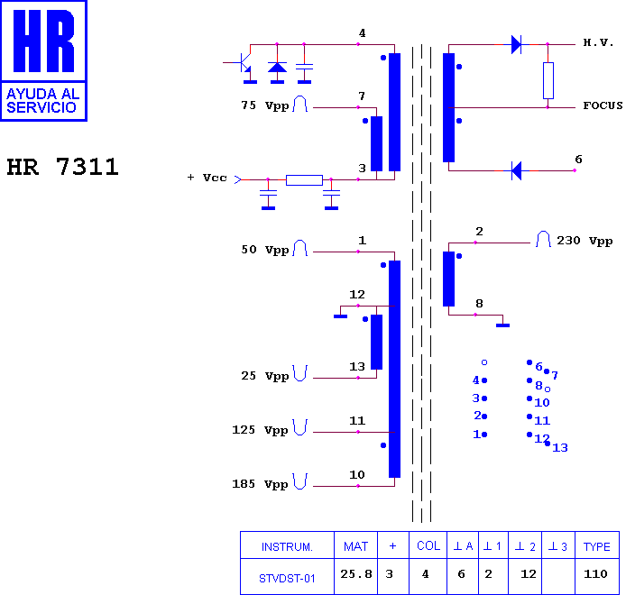 Schematic diagram for HR 7311