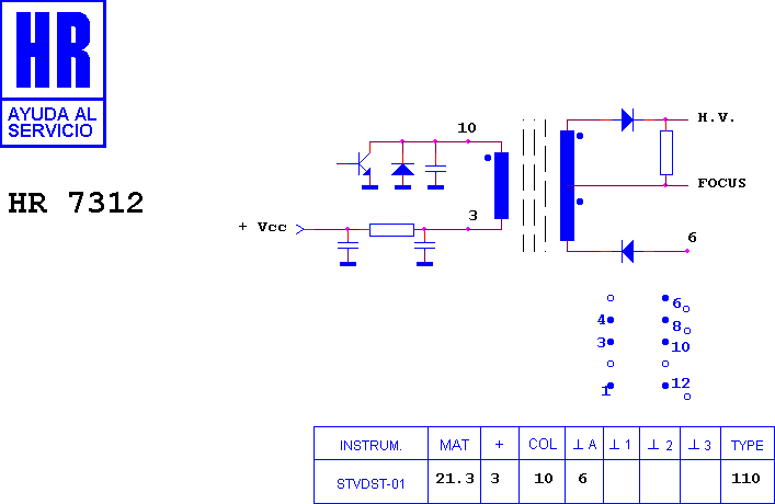 Schematic diagram for HR 7312