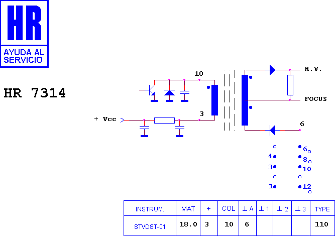 Schematic diagram for HR 7314