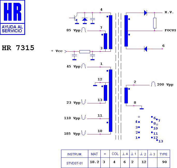 Schematic diagram for HR 7315