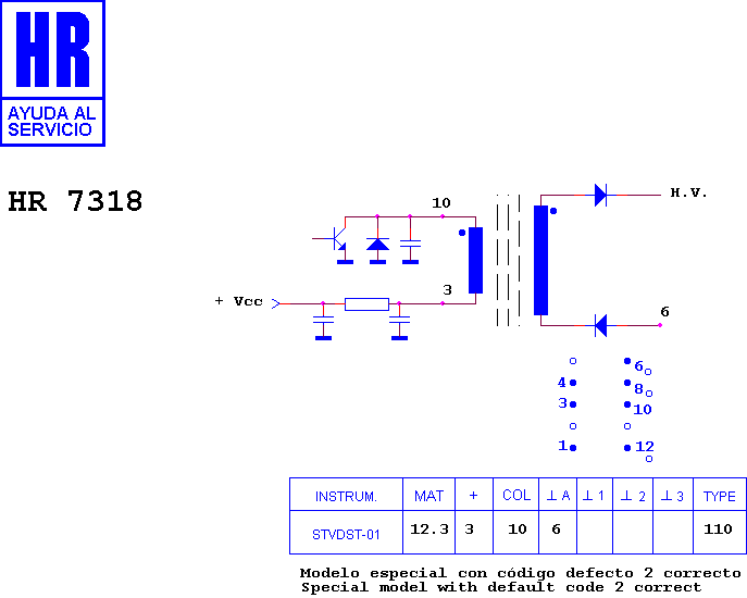 Schematic diagram for HR 7318