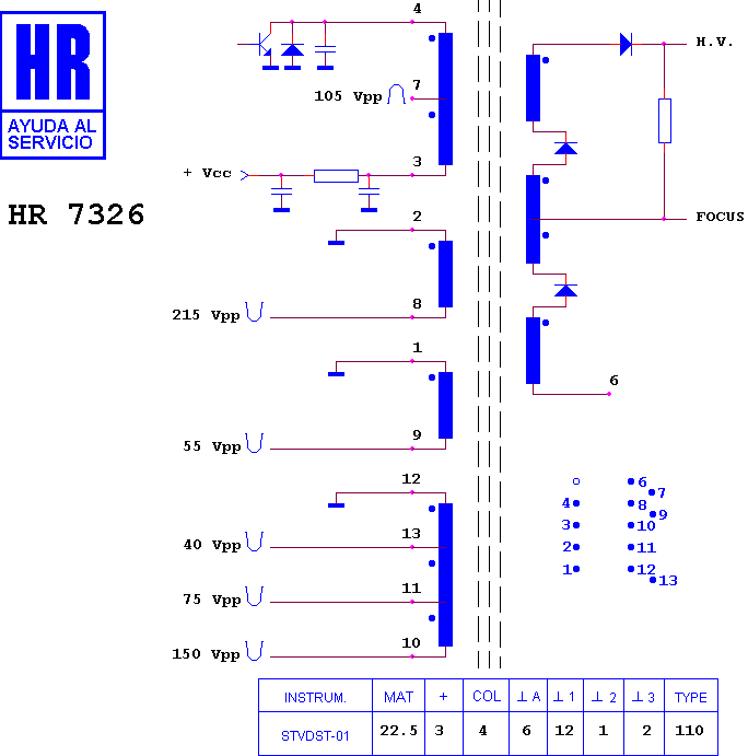 Schematic diagram for HR 7326