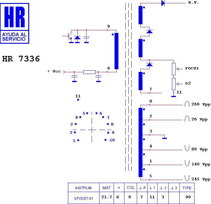 Schematic diagram for HR 7336