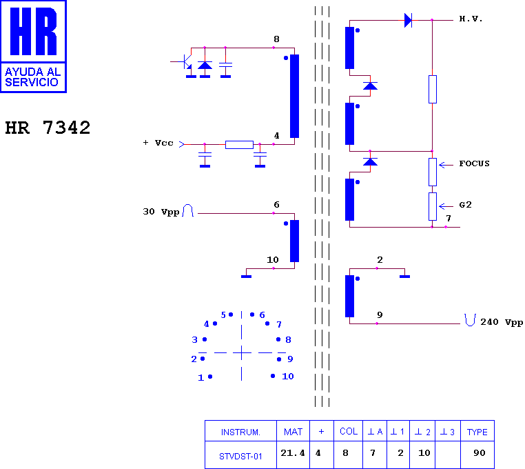 Schematic diagram for HR 7342