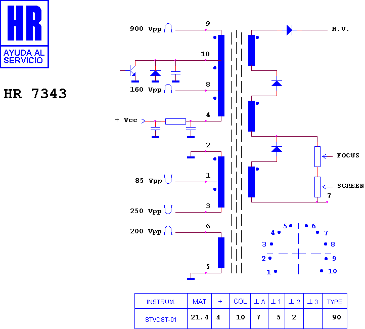 Schematic diagram for HR 7343