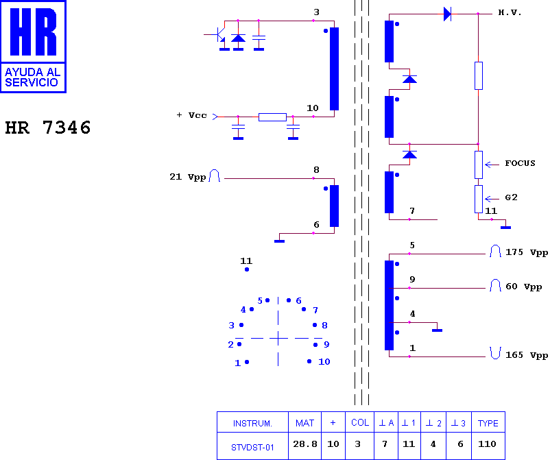 Schematic diagram for HR 7346