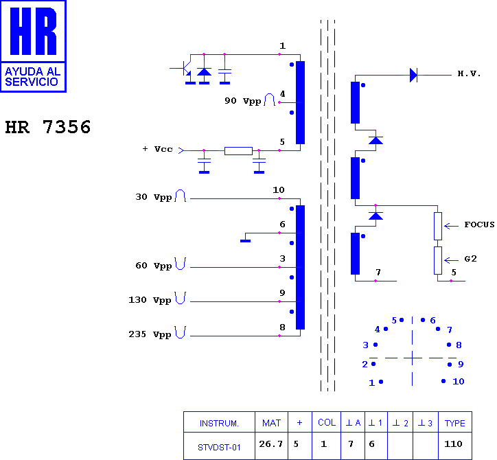 Schematic diagram for HR 7356