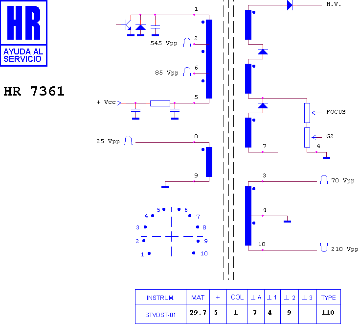 Schematic diagram for HR 7361