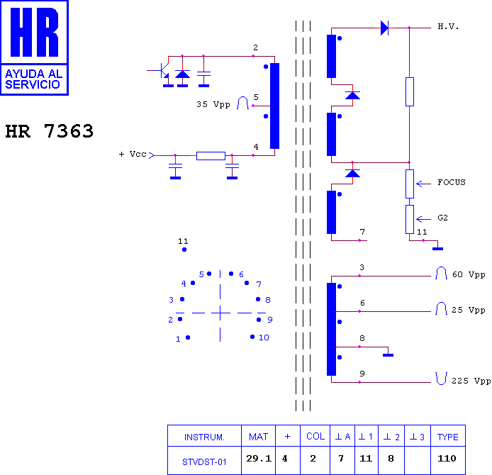 Schematic diagram for HR 7363