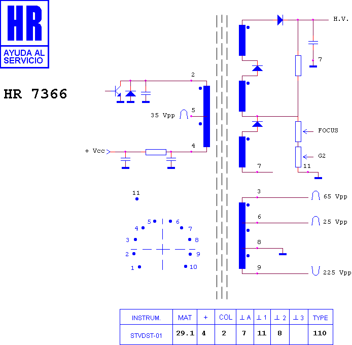 Schematic diagram for HR 7366