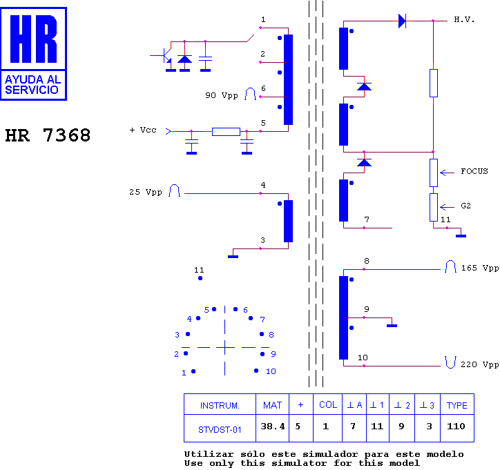 Schematic diagram for HR 7368