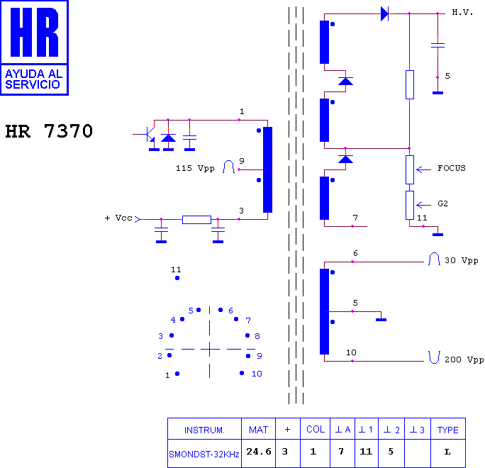 Schematic diagram for HR 7370
