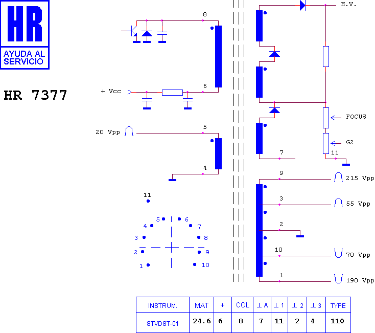 Schematic diagram for HR 7377