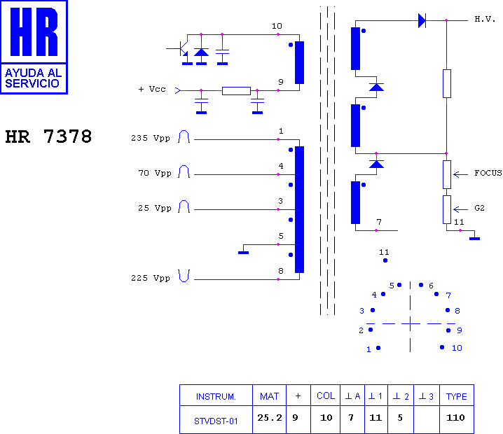 Schematic diagram for HR 7378