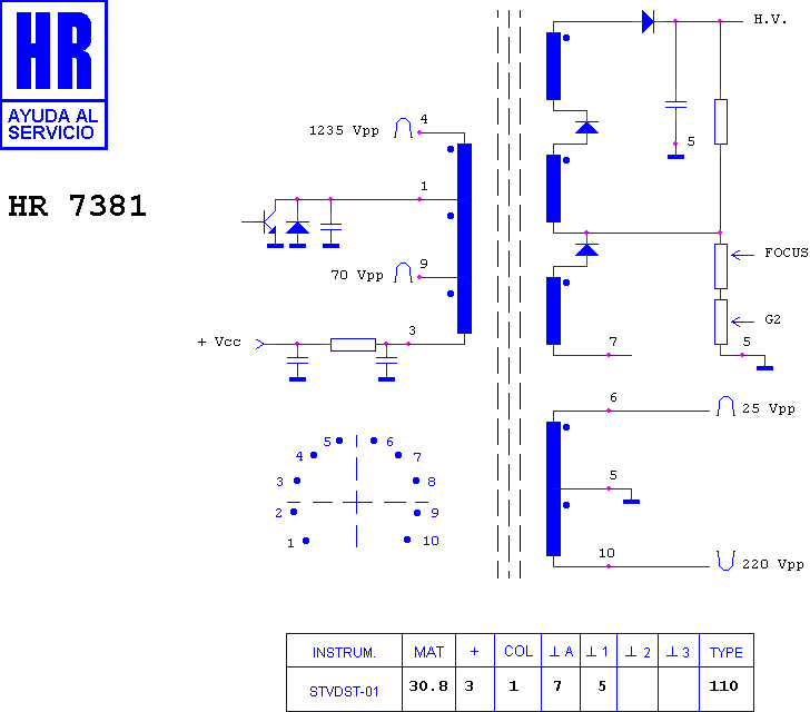 Schematic diagram for HR 7381
