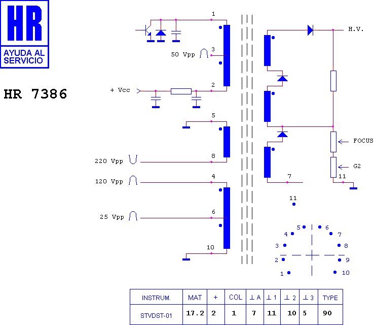 Schematic diagram for HR 7386