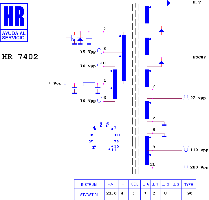 Schematic diagram for HR 7402