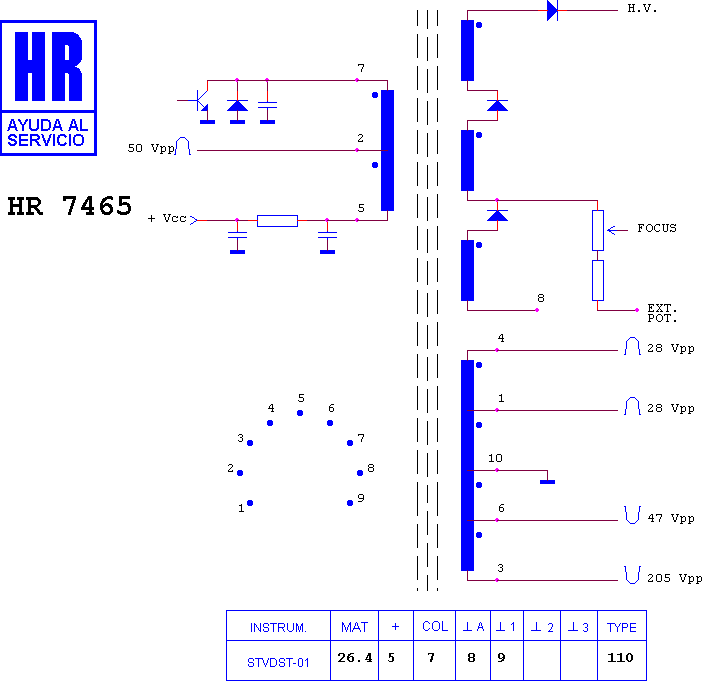Schematic diagram for HR 7465